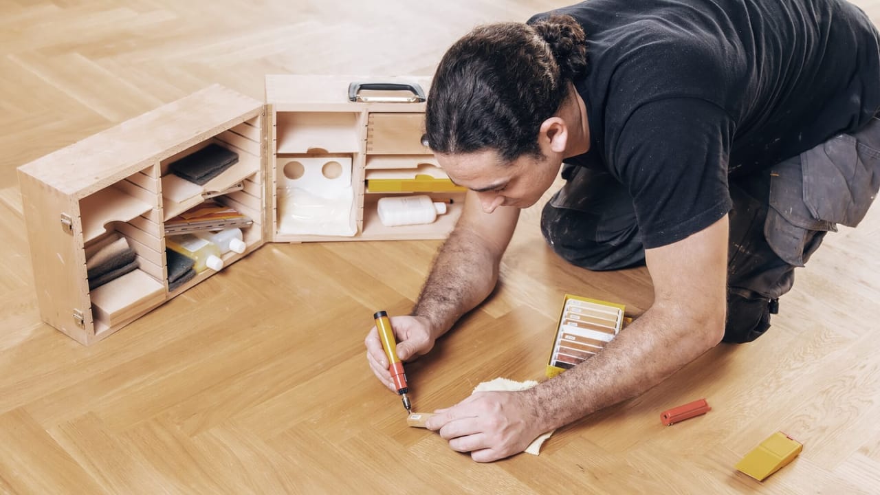 Parkettboden leicht reparieren