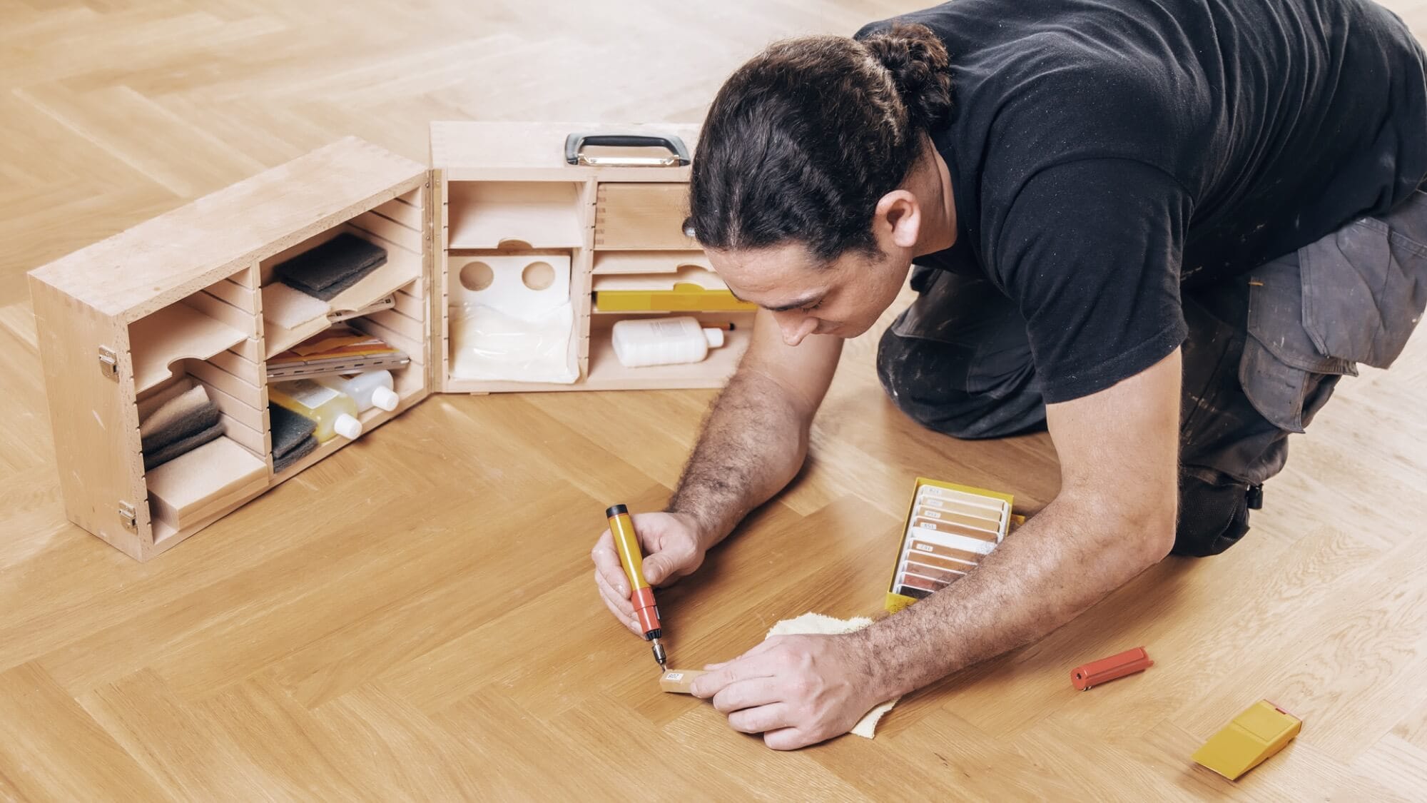 Parkettboden leicht reparieren