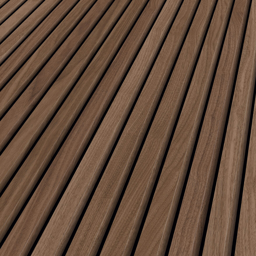 ter Hürne Akustikpaneel Nussbaum Trent 1-seitig