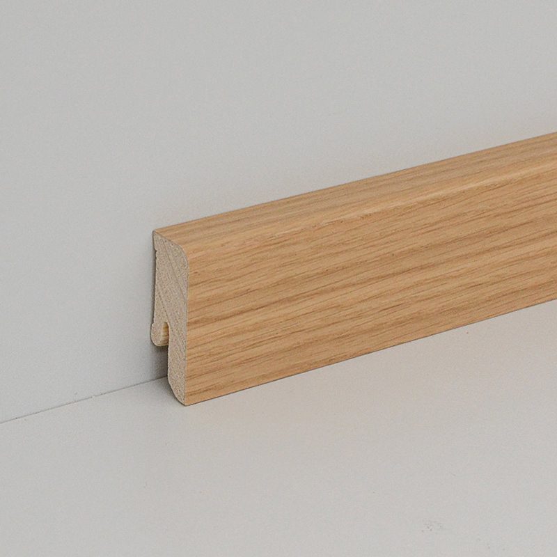 Sockelleiste Eiche kubisch amk. 6 cm